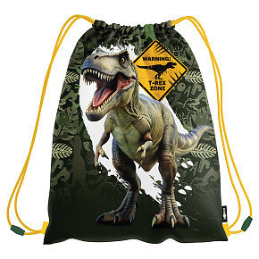 Vrecko na prezuvky s potlačou JUNIOR S9 - T-Rex Zone