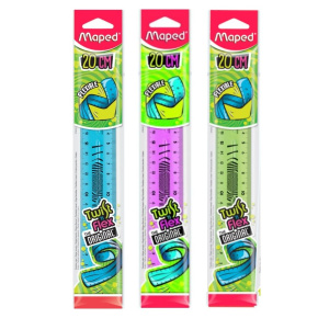 Pravítko MAPED Twist'n Flex, ohybné, nelámavé, 20 cm (3 farby)