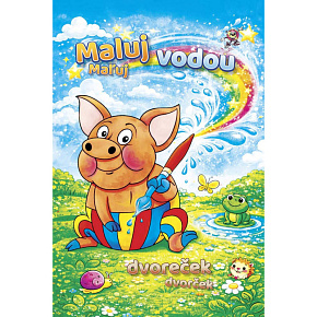 Omaľovánka A4 Maľuj vodou - Dvoreček Omaľovánka A4 Maľuj vodou - Dvoreček