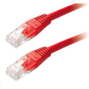 XtendLan patch kábel Cat6, UTP - 1m, červený (predaj po 10 ks)
