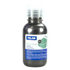 Farba temperová MILAN 125ml metalická čierna