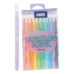 Fixy JUNIOR pastelové farby - sada 10 ks