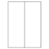 Etikety PRINT A4/100 ks, 105x297 - 2 etikety, biele