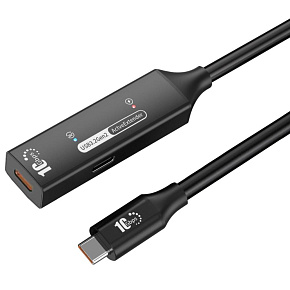 PremiumCord USB-C 3.2 Gen 2 repeater a prodlužovací kabel Male-Female, 10Gbps Aluminium 10m PremiumCord USB-C 3.2 Gen 2 repeater a prodlužovací kabel Male-Female, 10Gbps Aluminium 10m