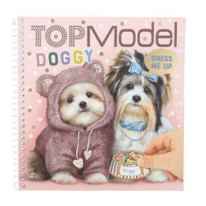 Kreatívny zošit Top Model so samolepkami - DOGGY Dress Me Up