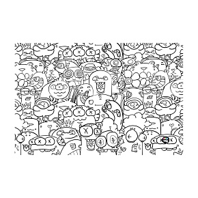 Podložka na stôl 60x40cm Monsters