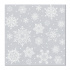 Obrúsky PAW AIRLAID 40x40cm Snowflakes silver