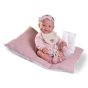 Bábika - novorodenec Mia s vankúšom, 42 cm Bábika - novorodenec Mia s vankúšom, 42 cm