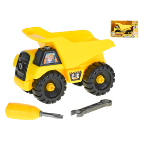 Auto sklápačka 16cm voľný chod skrutkovacie s doplnkami v krabičke