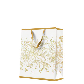 Darčeková taška Premium Rose Peonies, large - 26,5x33,5x13 cm