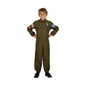 Detský kostým (overal) Pilot stíhačky, veľkosť 110/120 cm
