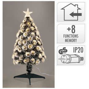 Vianočný stromček zasnežený, osvetlenie optickými vláknami, výška 90 cm Vianočný stromček zasnežený, osvetlenie optickými vláknami, výška 90 cm