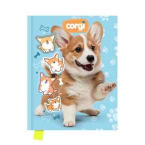 Pamätník JUNIOR 14x18 cm, 80 list. čistý - Corgi