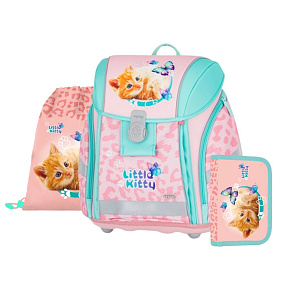 Školská taška (3-dielny set) PREMIUM LIGHT - Mačka