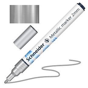 Popisovač Schneider Paint-It 011 hrot 2 mm - metalická strieborná
