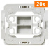 Homematic IP  Adaptér Berker B1, set 20ks - EQ3-ADA-B1-20