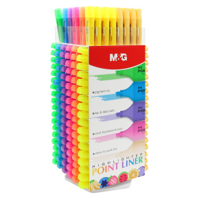 Stojan so zvýrazňovačmi M&G Point Liner - naplnený 576 ks, otočný (12 farieb) Stojan so zvýrazňovačmi M&G Point Liner - naplnený 576 ks, otočný (12 farieb)