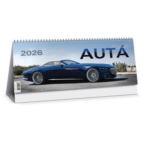 Kalendár stolový Autá 2026