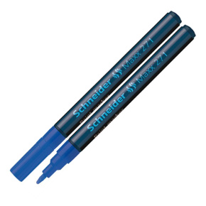 Lakový popisovač, 1-2 mm, SCHNEIDER "Maxx 271", modrý