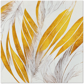 Obrúsky PAW AIRLAID 40x40 cm - Angel Feathers