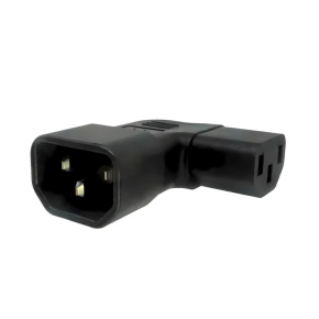 Adaptér úhlový na stranu IEC C13 na IEC C14 napětí 230V, 10A Adaptér úhlový na stranu IEC C13 na IEC C14 napětí 230V, 10A