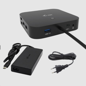 BAZAR - i-tec USB-C HDMI + Dual DP Docking Station + PD 100 W + Universal Charger 112 W - Po opravě (Náhradní krabice)