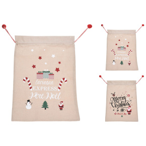 Vrece na vianočné darčeky 50x70 cm (mix /cena 1ks) Vrece na vianočné darčeky 50x70 cm (mix /cena 1ks)