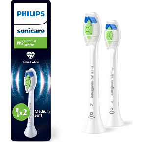 Philips Sonicare Optimal White HX6062/87 náhradní hlavice 2 ks, bělící, standardní velikost Philips Sonicare Optimal White HX6062/87 náhradní hlavice 2 ks, bělící, standardní velikost
