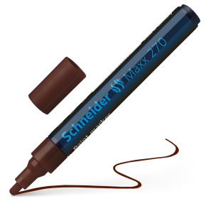 Popisovač lakový Schneider Maxx 270 - hnedý