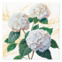 Obrúsky PAW L 33x33cm Romantic White Hydrangeas