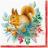 Obrúsky PAW L 33x33cm Vintage Squirrel Joy