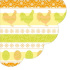 Obrúsky PAW R 32 cm Easter Look orange/green