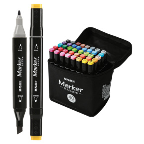 Fixy M&G Marker obojstranné, sada 40 ks v taške