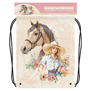 Vrecko na prezuvky s potlačou JUNIOR S7 Horse - kôň