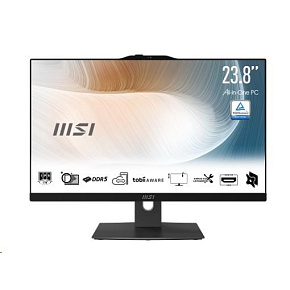 MSI PC AiO Modern AM242P 1M-2088XEU, Core 5 120U, 23.8 FHD, Anti-Glare, Non-Touch, 16GB, 512GB SSD, N/A, No OS, Black MSI PC AiO Modern AM242P 1M-2088XEU, Core 5 120U, 23.8 FHD, Anti-Glare, Non-Touch, 16GB, 512GB SSD, N/A, No OS, Black