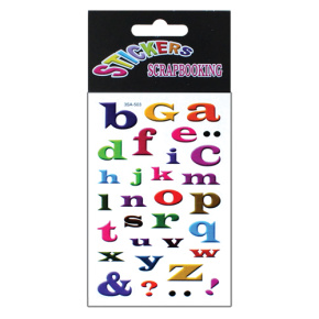 Nálepky 3SA - mix (ABC + čísla) Nálepky 3SA - mix (ABC + čísla)