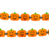 Girlanda Veselá tekvica, papierová, 3 m, Halloween
