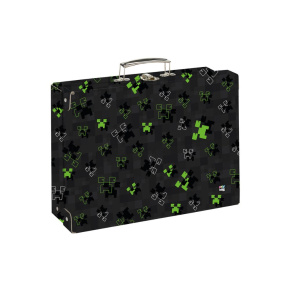 Detský kufrík lamino hranatý A4 OXY NEXT Green Cube