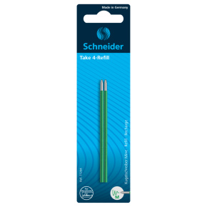Náplň guľôčková Schneider Take 4 M sada 2 ks -zelená