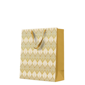 Darčeková taška Premium Ornamental Gold, large - 26,5x33,5x13 cm