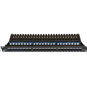 19" Patch panel LEXI-Net 24port, CAT5E UTP horní zářez