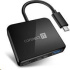 Rozbočovač CONNECT IT USB-C, 3v1 (USB-C,USB-A,HDMI), externý, čierny