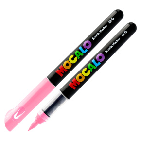 Popisovač M&G MOCALO Acrylic Marker, štetcový hrot - Pink 205 Popisovač M&G MOCALO Acrylic Marker, štetcový hrot - Pink 205
