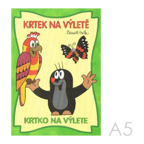 Omaľovánka A5 Akim - Krtko na výlete