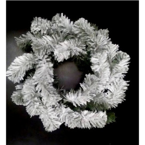 Dekorácia - Veniec zasnežený 35 cm
