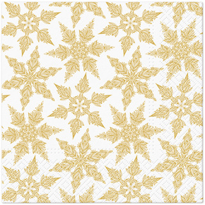 Obrúsky PAW L 33x33cm Gold Winter Obrúsky PAW L 33x33cm Gold Winter