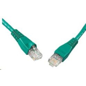 Solarix Patch kábel CAT5E UTP PVC 1m zelený odolný proti zachyteniu C5E-114GR-1MB