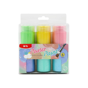 Poster paint 20ml Pastel M&G - sada 6 pastelových farieb