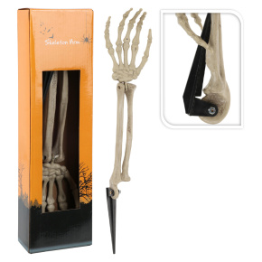 Skelet ruky s hrotom na zapichnutie do zeme, Halloween