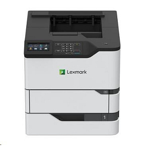 LEXMARK ČB tiskárna MS822de A4, 52ppm, 512MB, duplex, USB 2.0, LAN